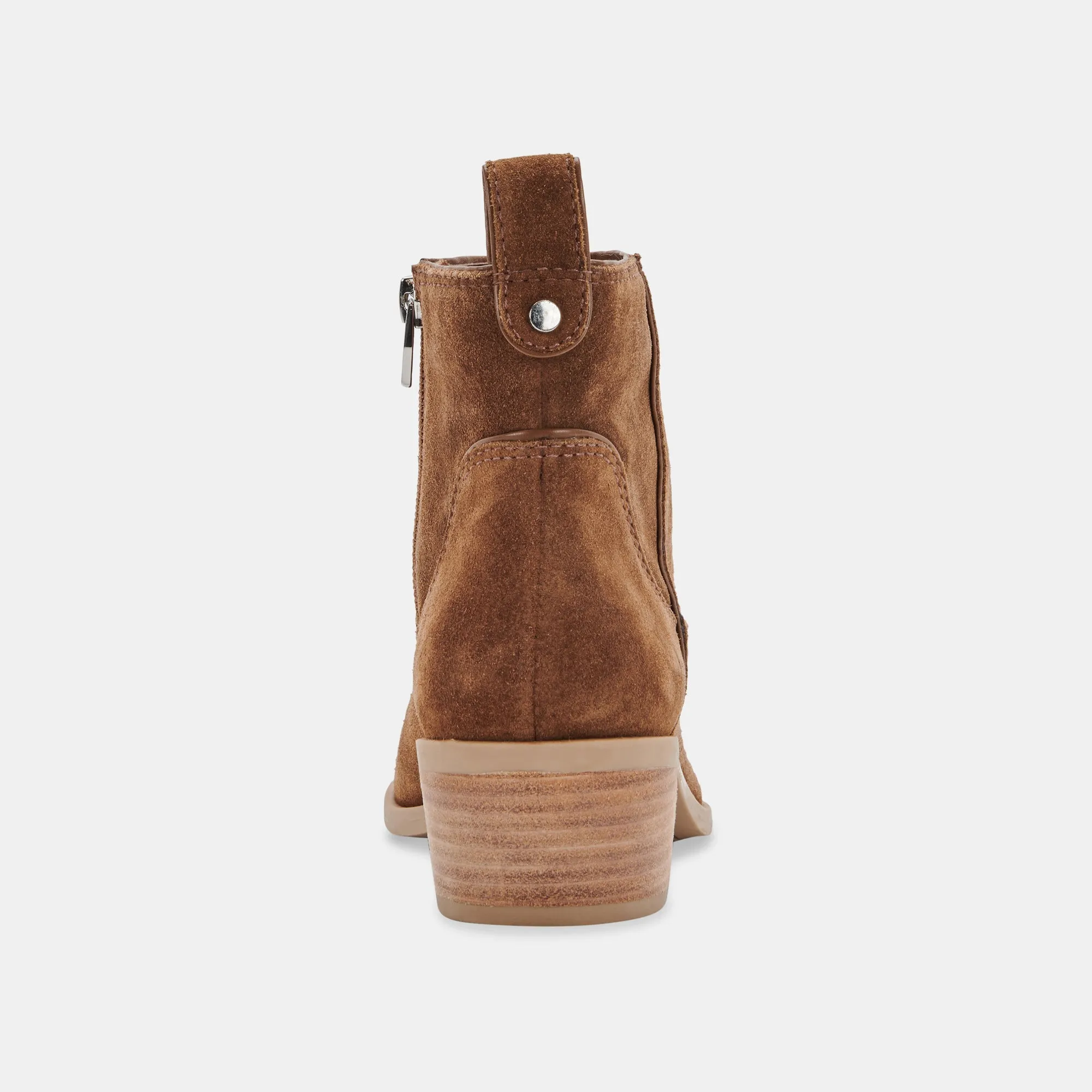 ABLE BOOTIES DK BROWN SUEDE - re:vita