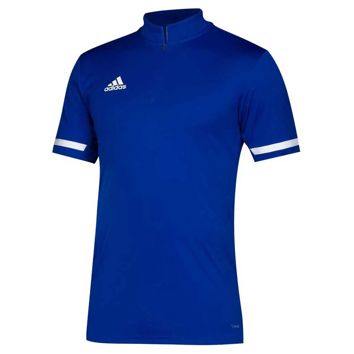 adidas Men's Team Royal/White Team 19 Short Sleeve Quarter Zip