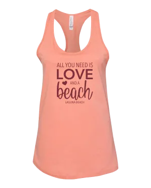 All You Need Is Love Tank Top - Sunset