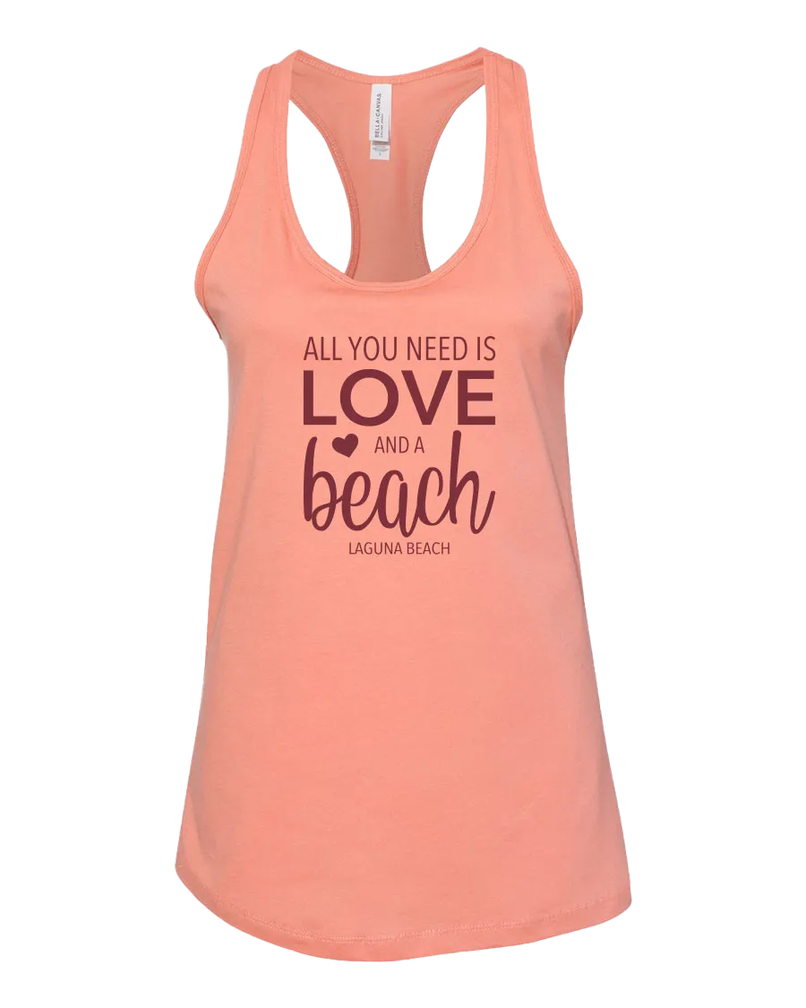 All You Need Is Love Tank Top - Sunset