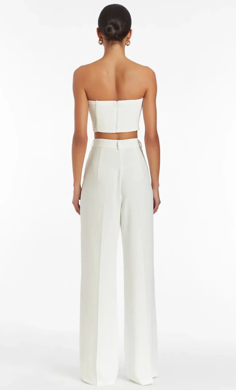 Amanda Uprichard - Sabine Crop Top - Ivory