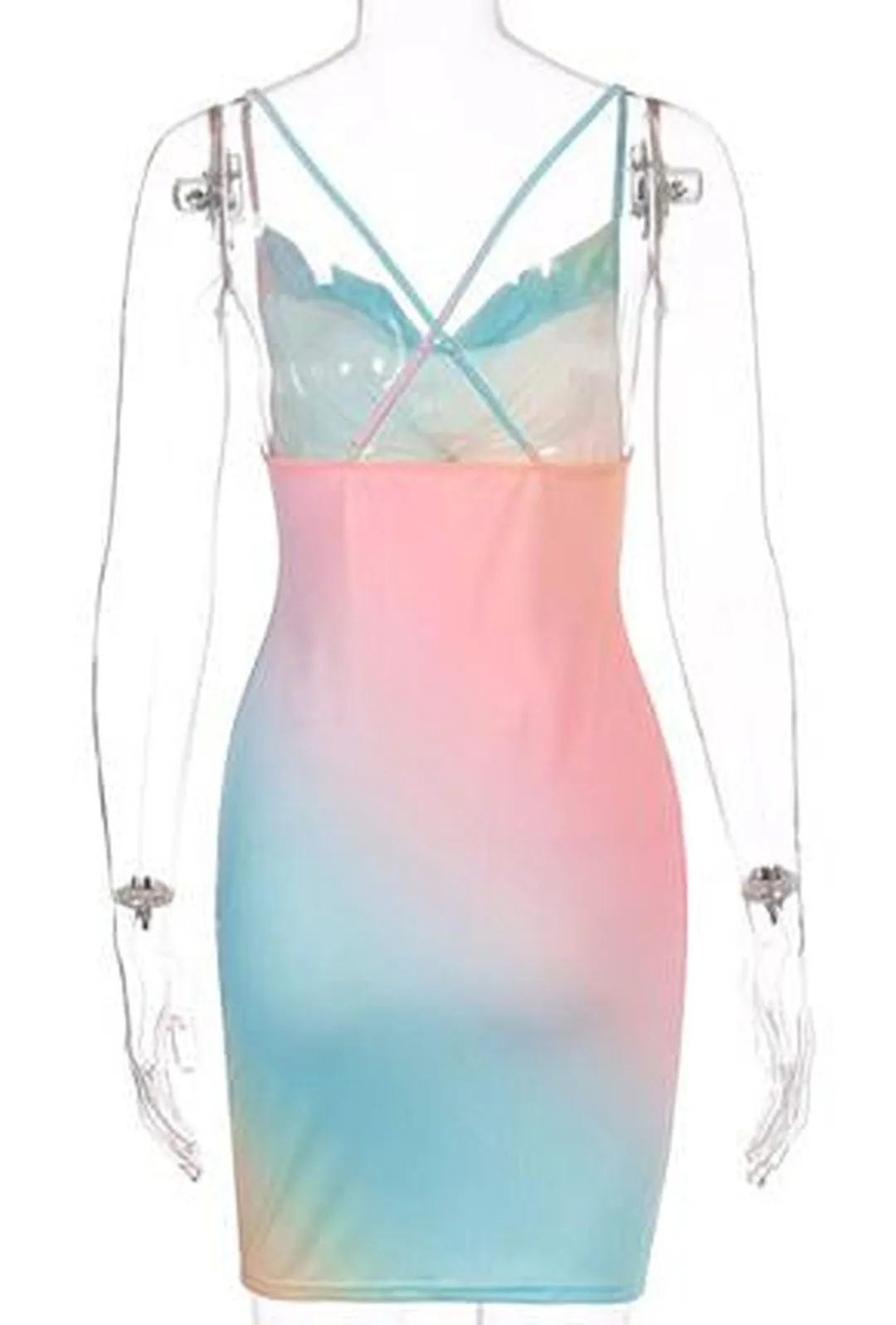 AVITA - PRINTED WATERCOLOR DRESS