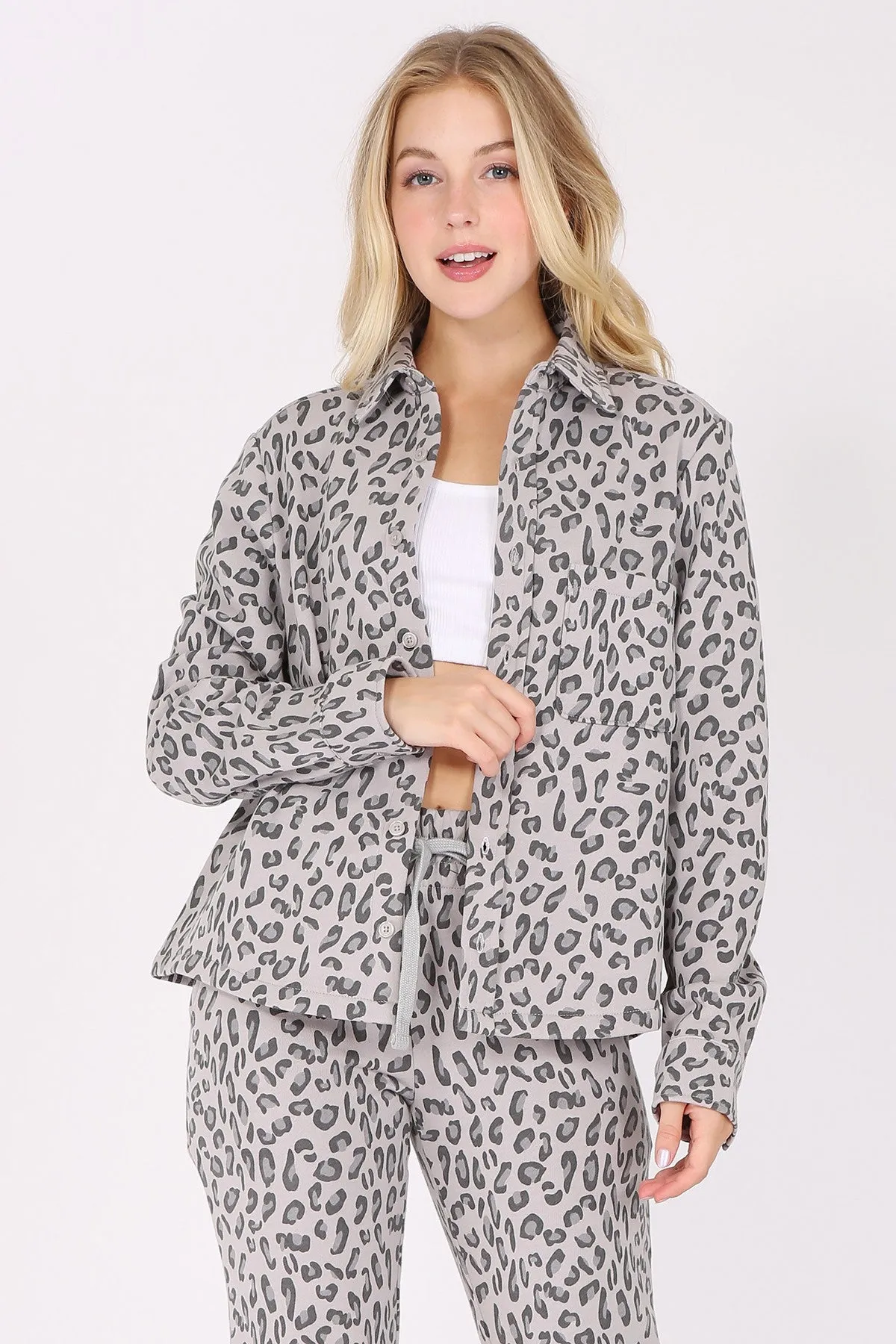 Bailey Shacket - Leopard