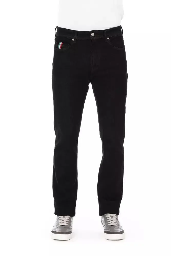 Baldinini Trend Black Cotton Men's Jeans