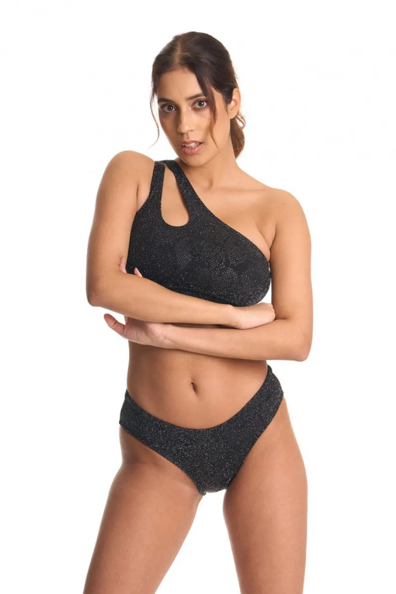 Bandurska Someday Top - Shimmery Black