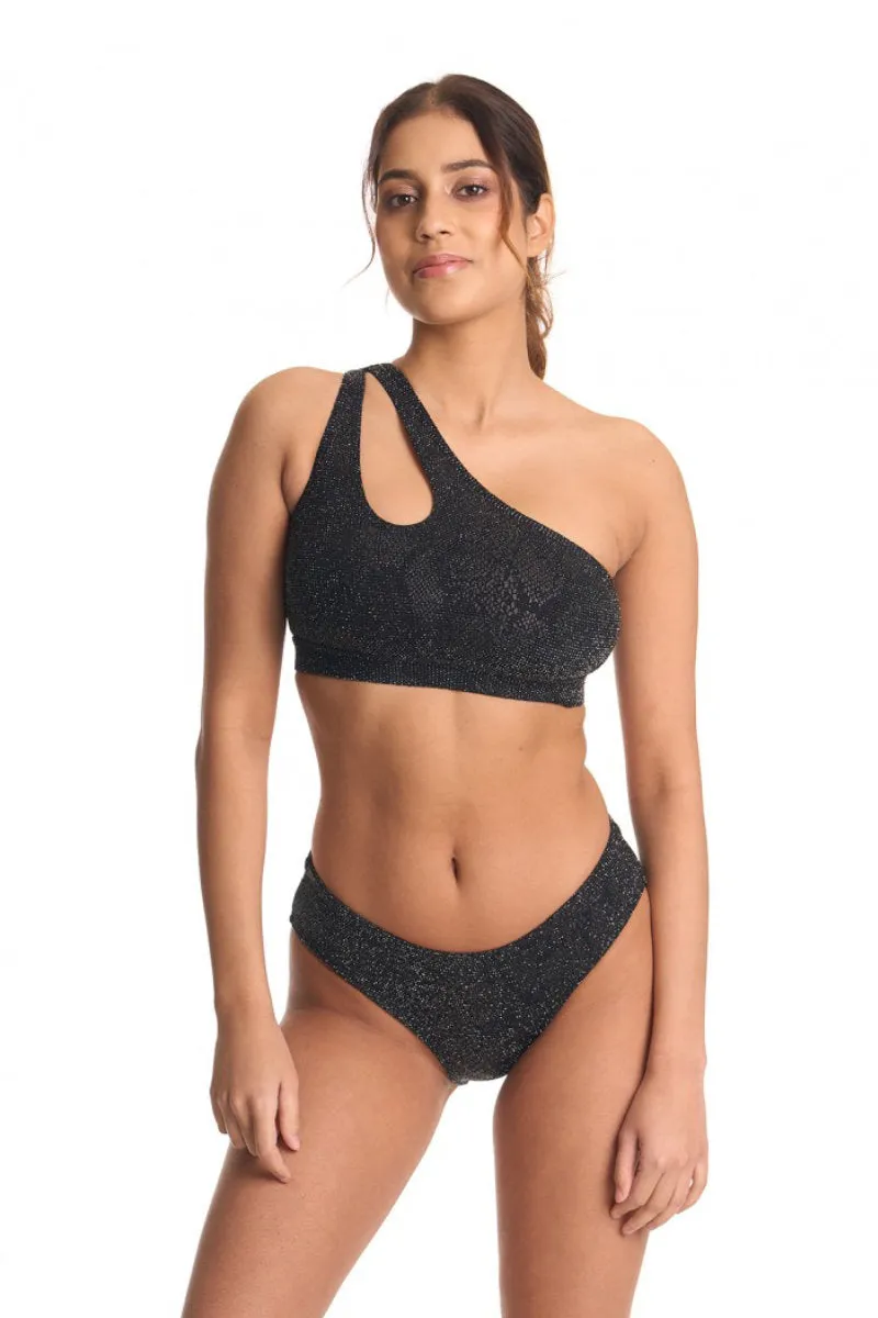 Bandurska Someday Top - Shimmery Black