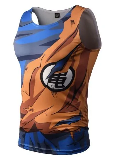 Battle Damaged Son Goku Dragon Ball Z Tank Top