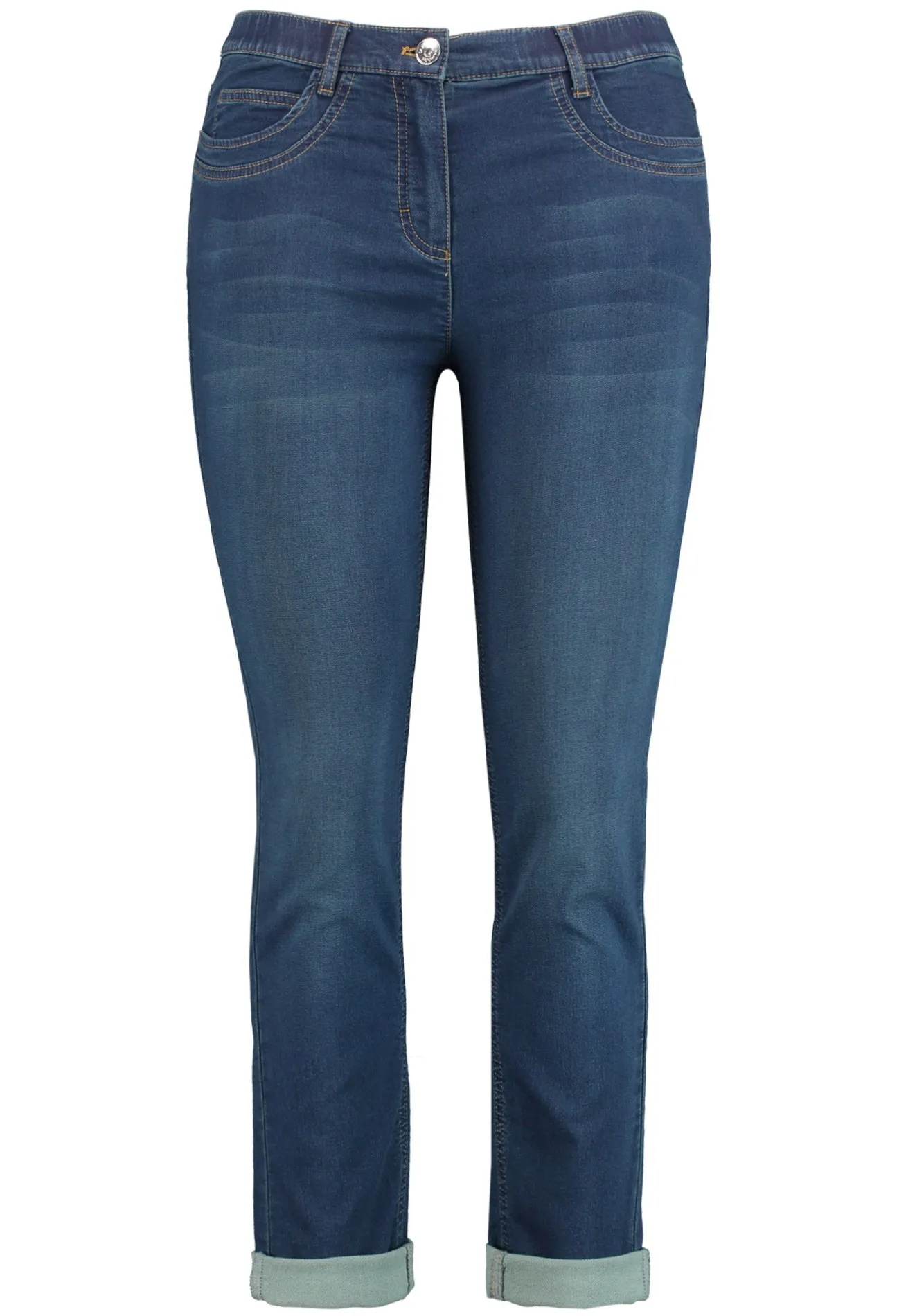 Betty Cropped Jeans in Demin Blue