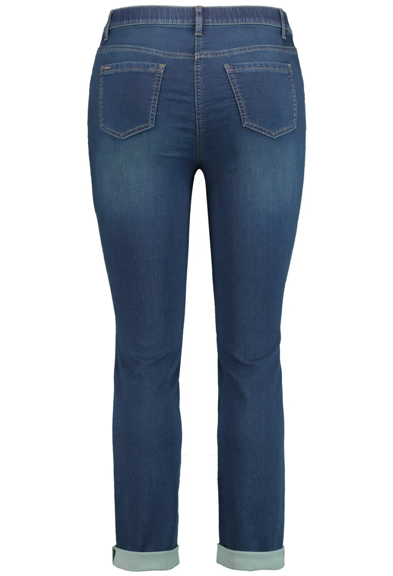 Betty Cropped Jeans in Demin Blue