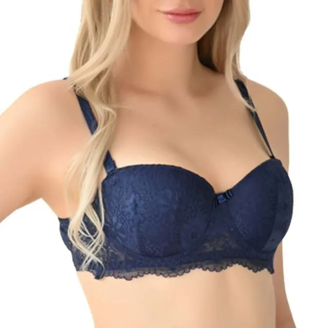 Brasier coordinable strapless con encaje 24356 Lady Carnival