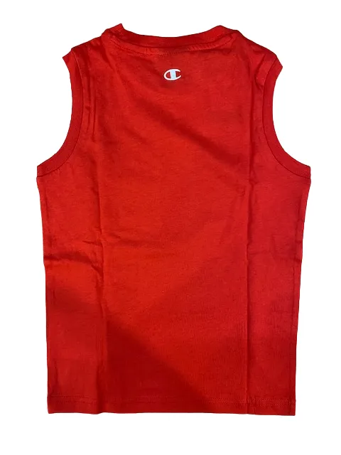 Champion boy's outfit Legacy Graphic Tank Top   Bermuda 306314 RS046 HRR red-navy