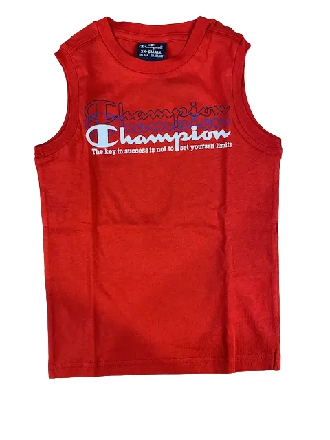 Champion boy's outfit Legacy Graphic Tank Top   Bermuda 306314 RS046 HRR red-navy