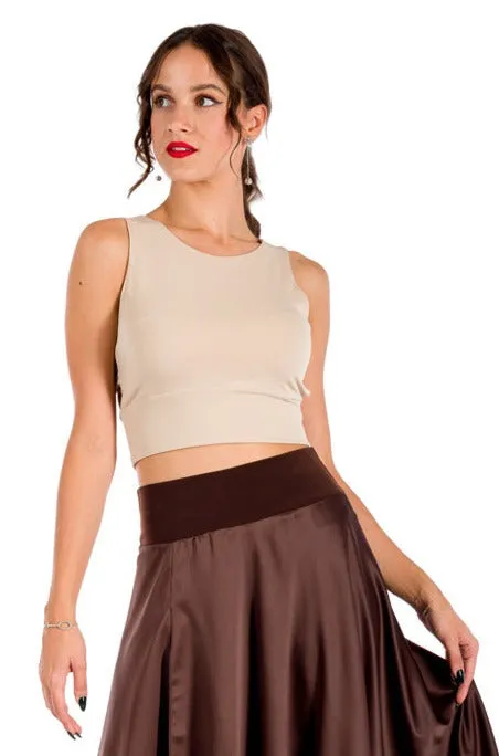 Crop Top With Side Cutouts