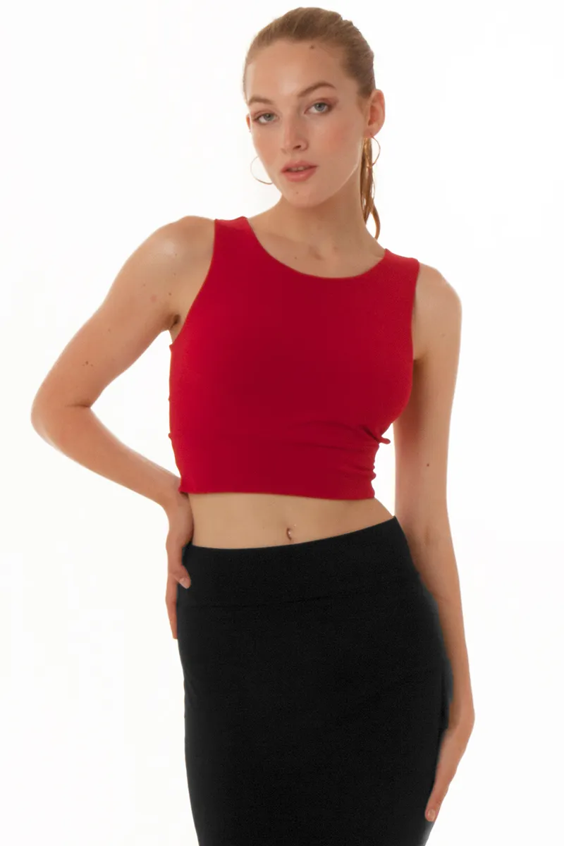 Crop Top With Side Cutouts