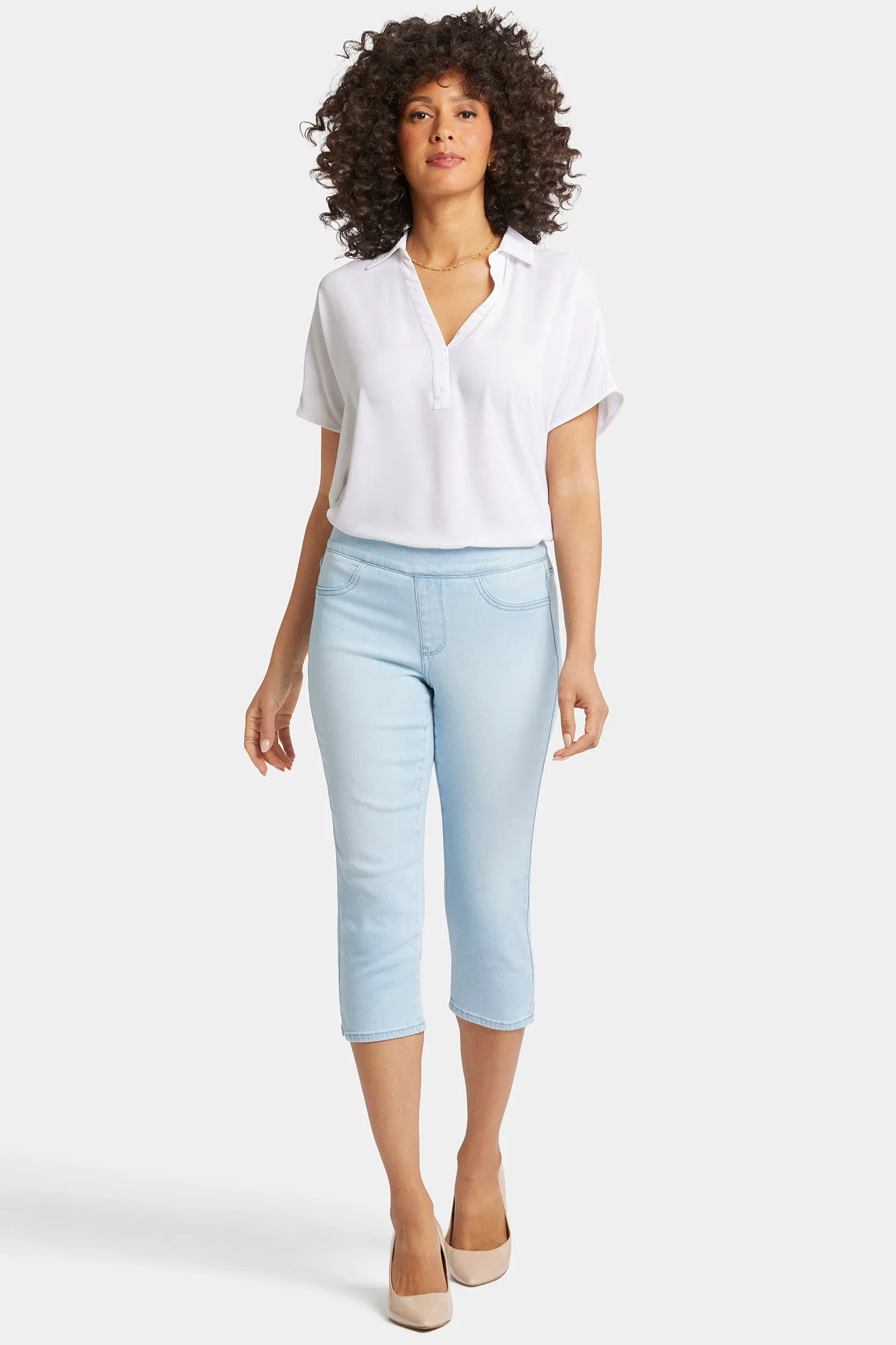 Dakota Crop Pull-On Jeans  - Oceanfront