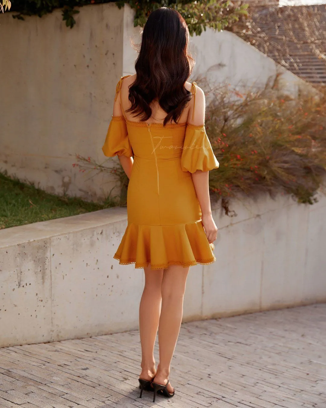 Daynah Dress - Mustard