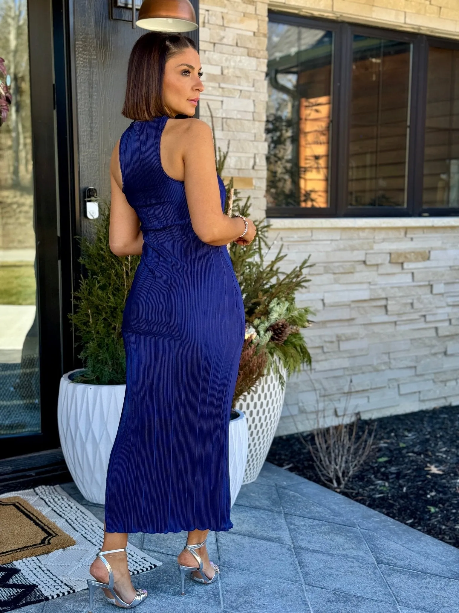 Deidra Dress (Navy)