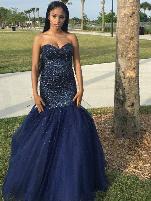 Fitted Trumpet Prom Dress Long, Formal Dress, Evening Dress, Dance Dresses, School Party Gown, PC0808