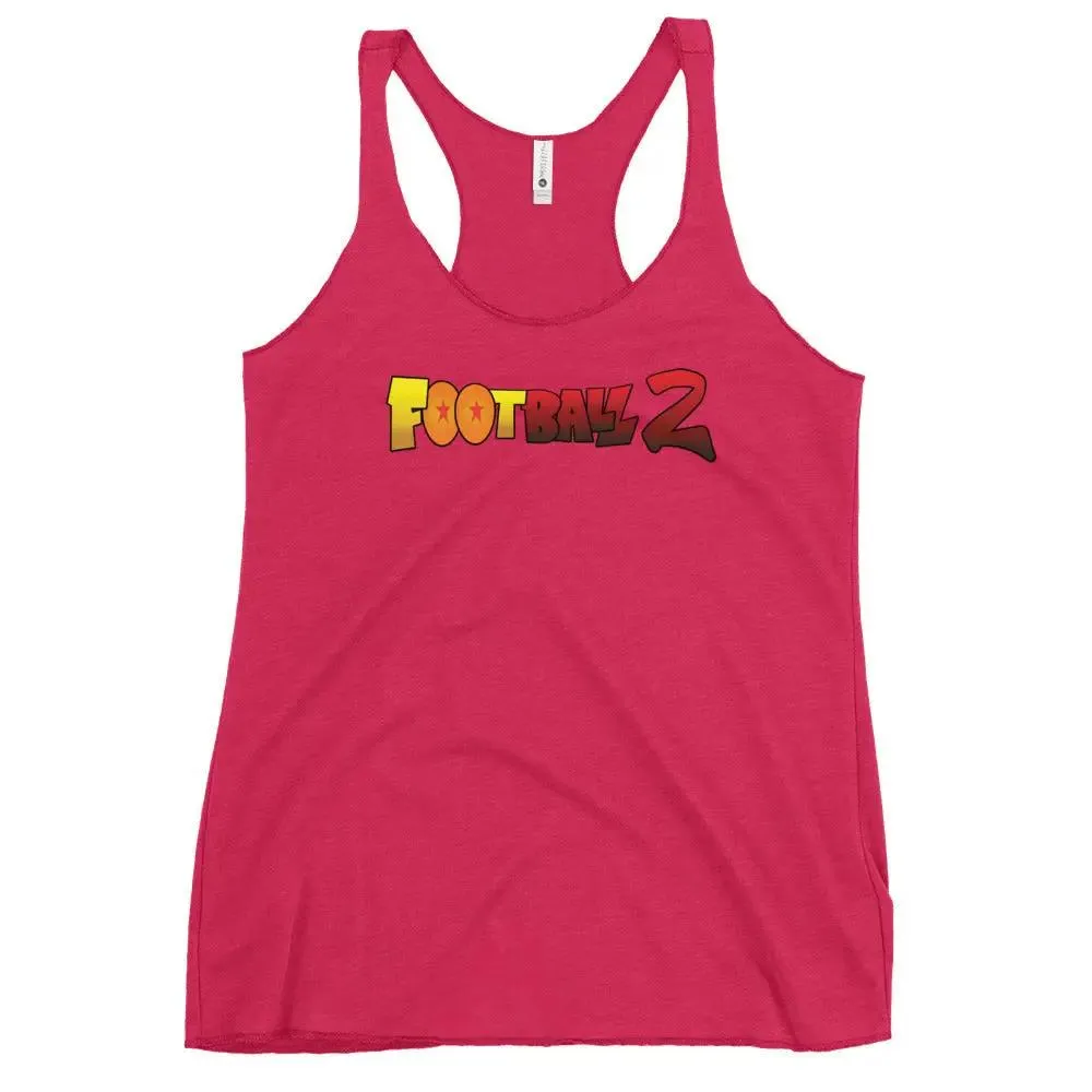 Football 2 Women's Racerback Tank