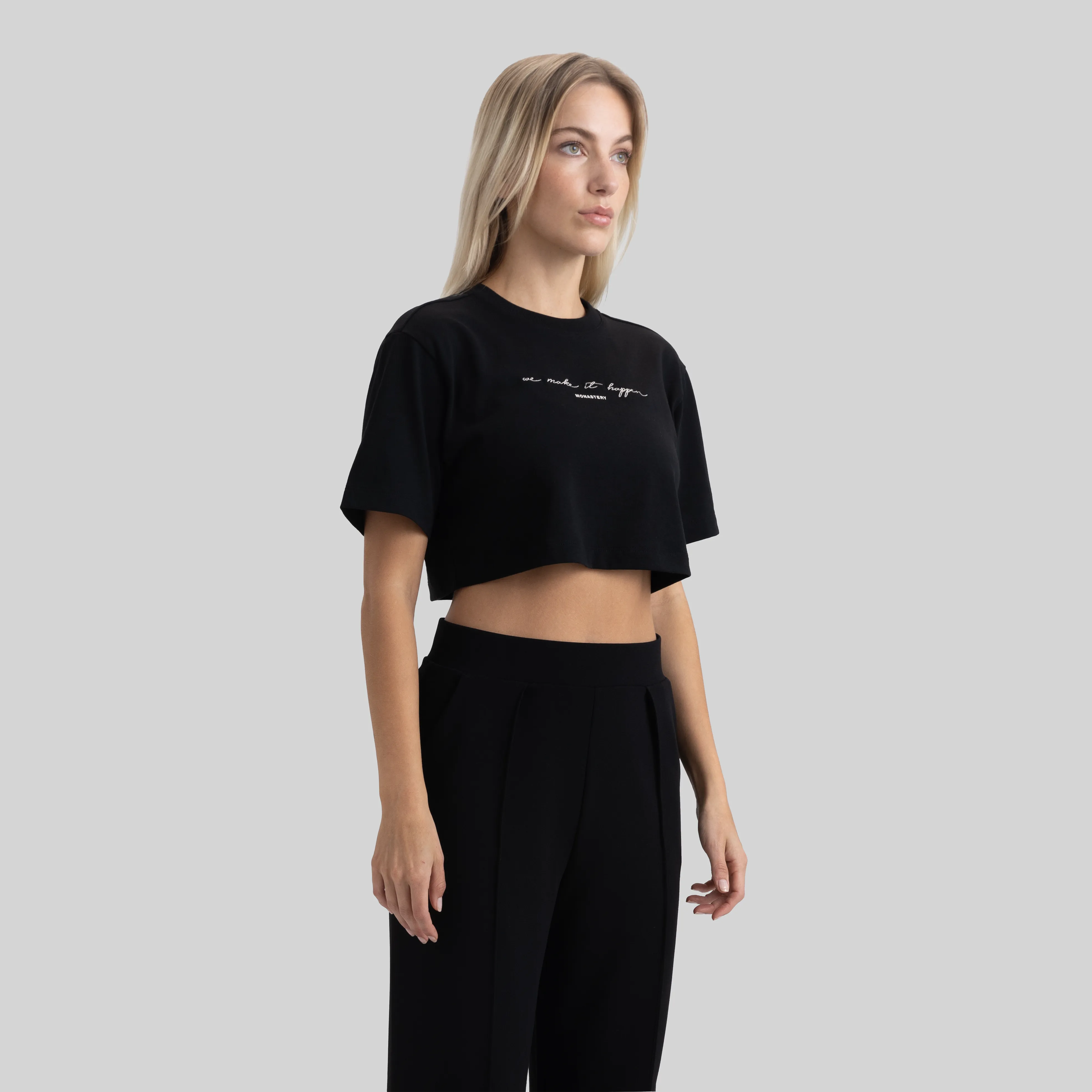 INVICTA CROP TOP BLACK