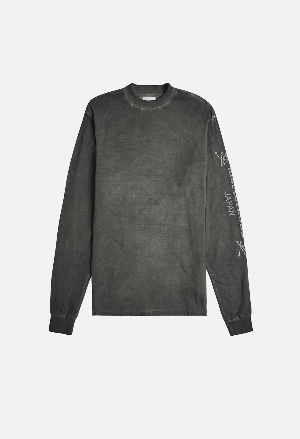 JE X Mastermind Cold Dye 900 LS Mock Tee / Charcoal