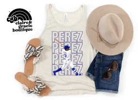 Kansas City Baseball PEREZ Jersey Tank Top |