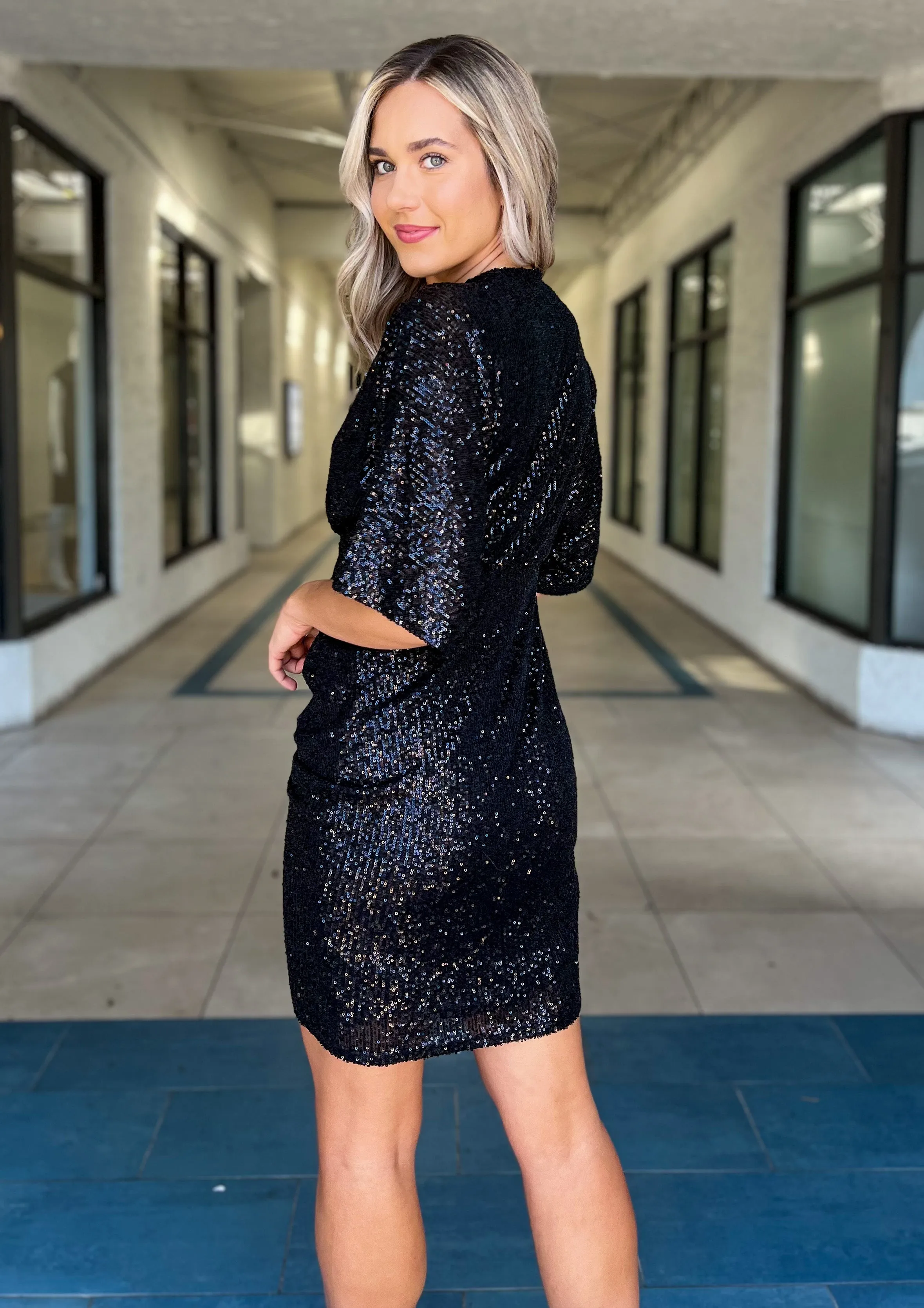 Katarina Sequin Midi Dress