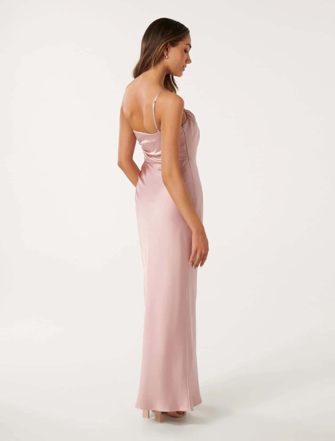 Kelly Petite One Shoulder Maxi Dress