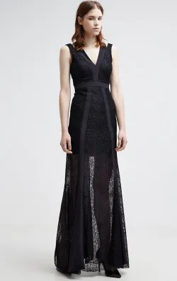 Lace Panel Gown