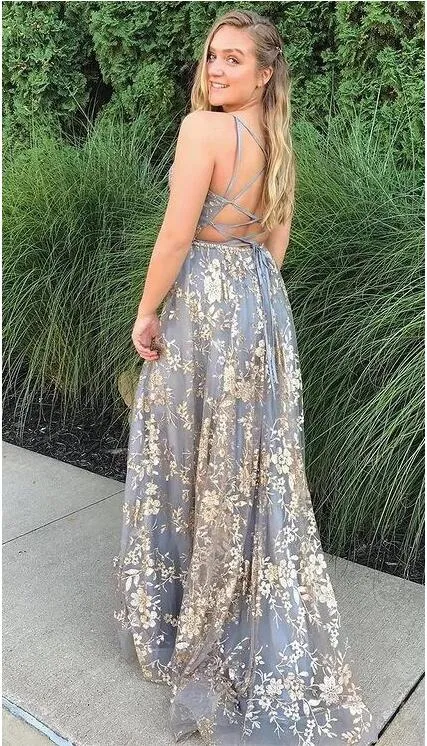 Lace Prom Dresses Long, Formal Dress, Evening Dress, Dance Dresses, School Party Gown, PC0798