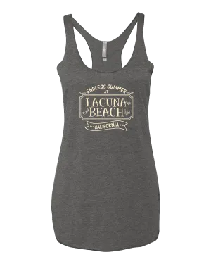 Laguna Beach Plaque Tank Top - Premium Heather