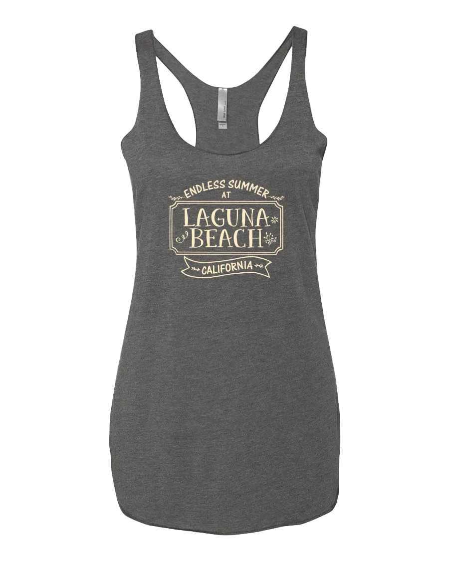 Laguna Beach Plaque Tank Top - Premium Heather