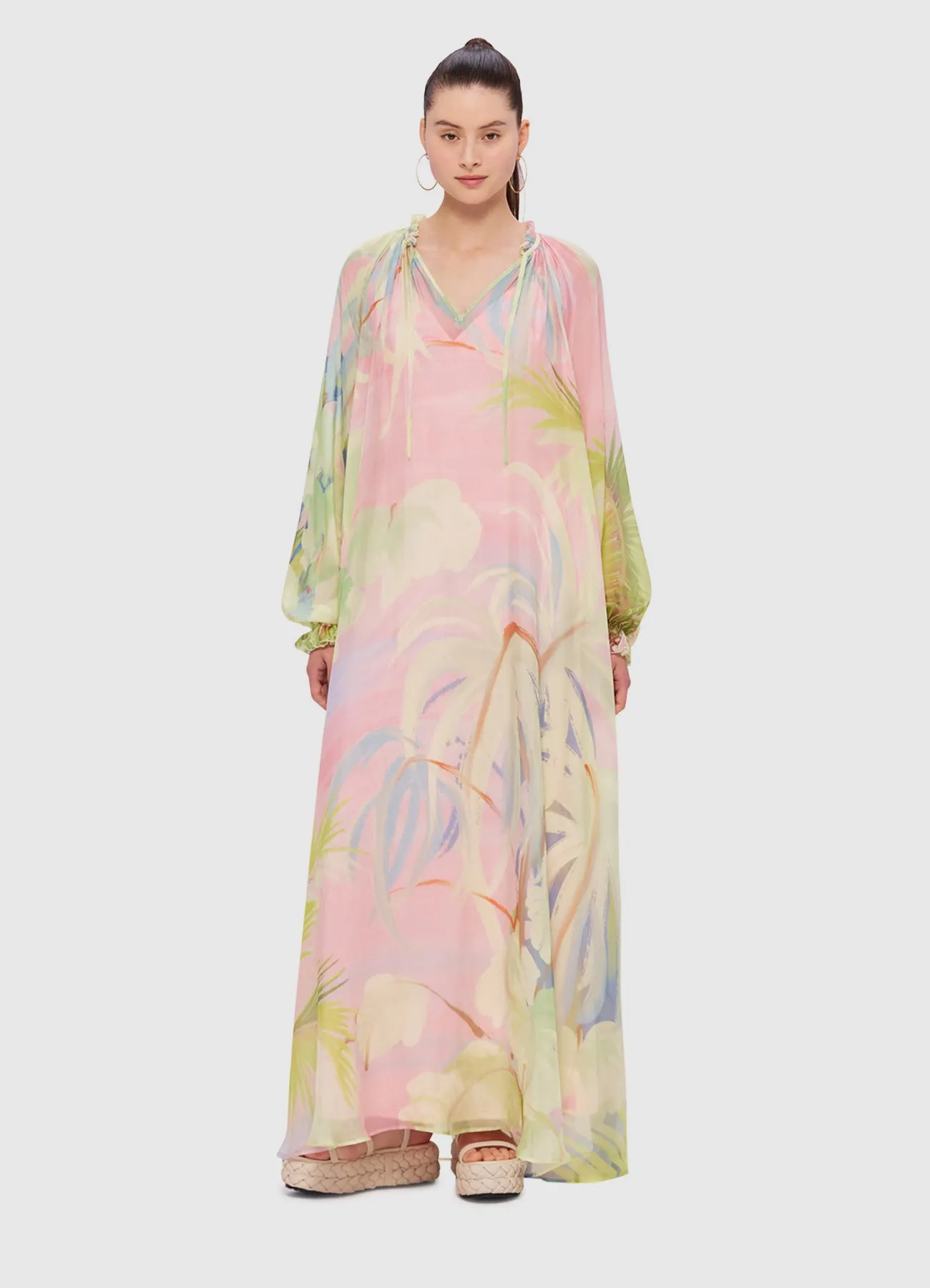 Leo Lin Alana Kaftan Maxi - Dreamscape Print