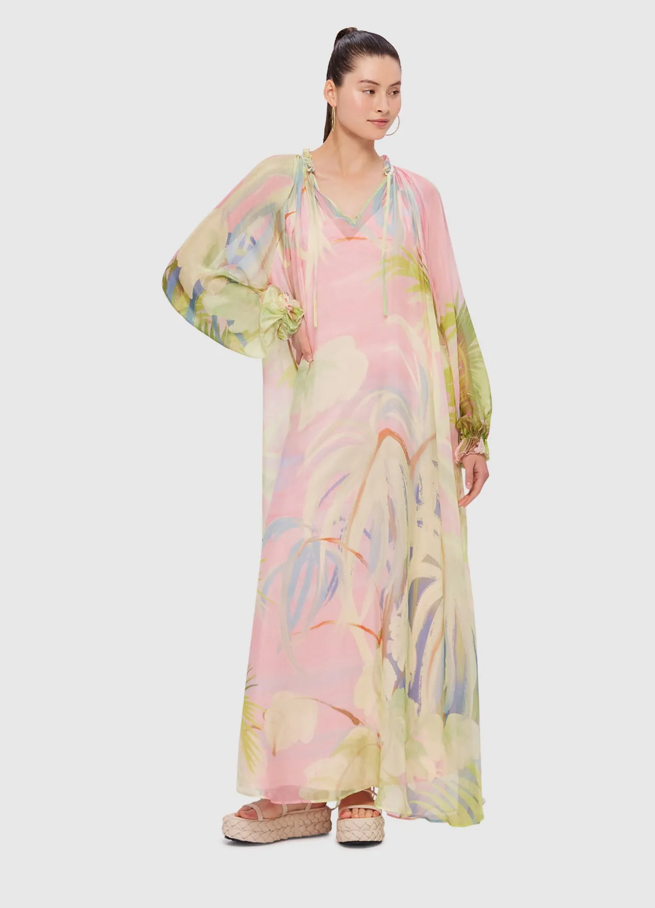 Leo Lin Alana Kaftan Maxi - Dreamscape Print