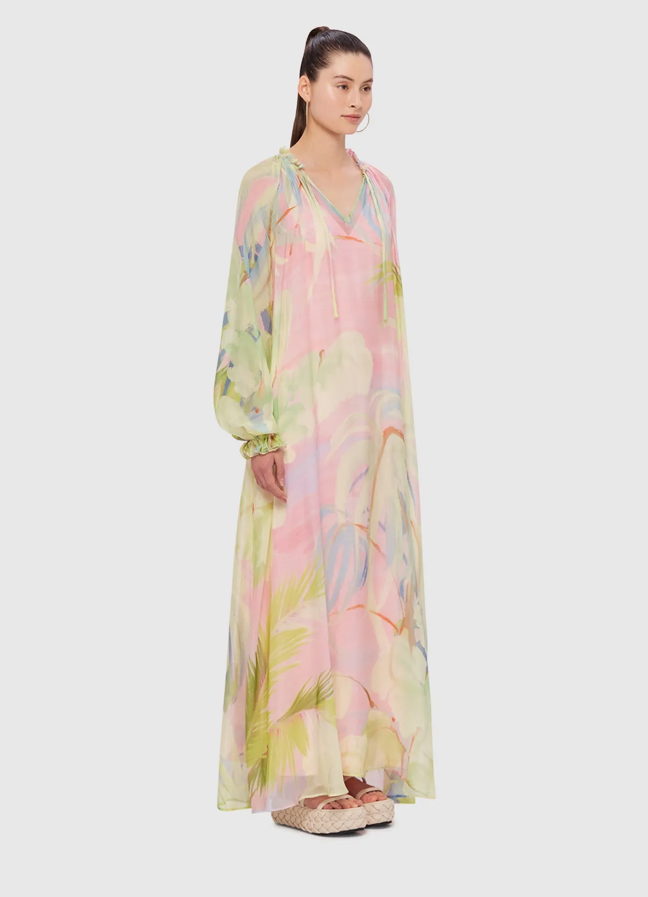 Leo Lin Alana Kaftan Maxi - Dreamscape Print