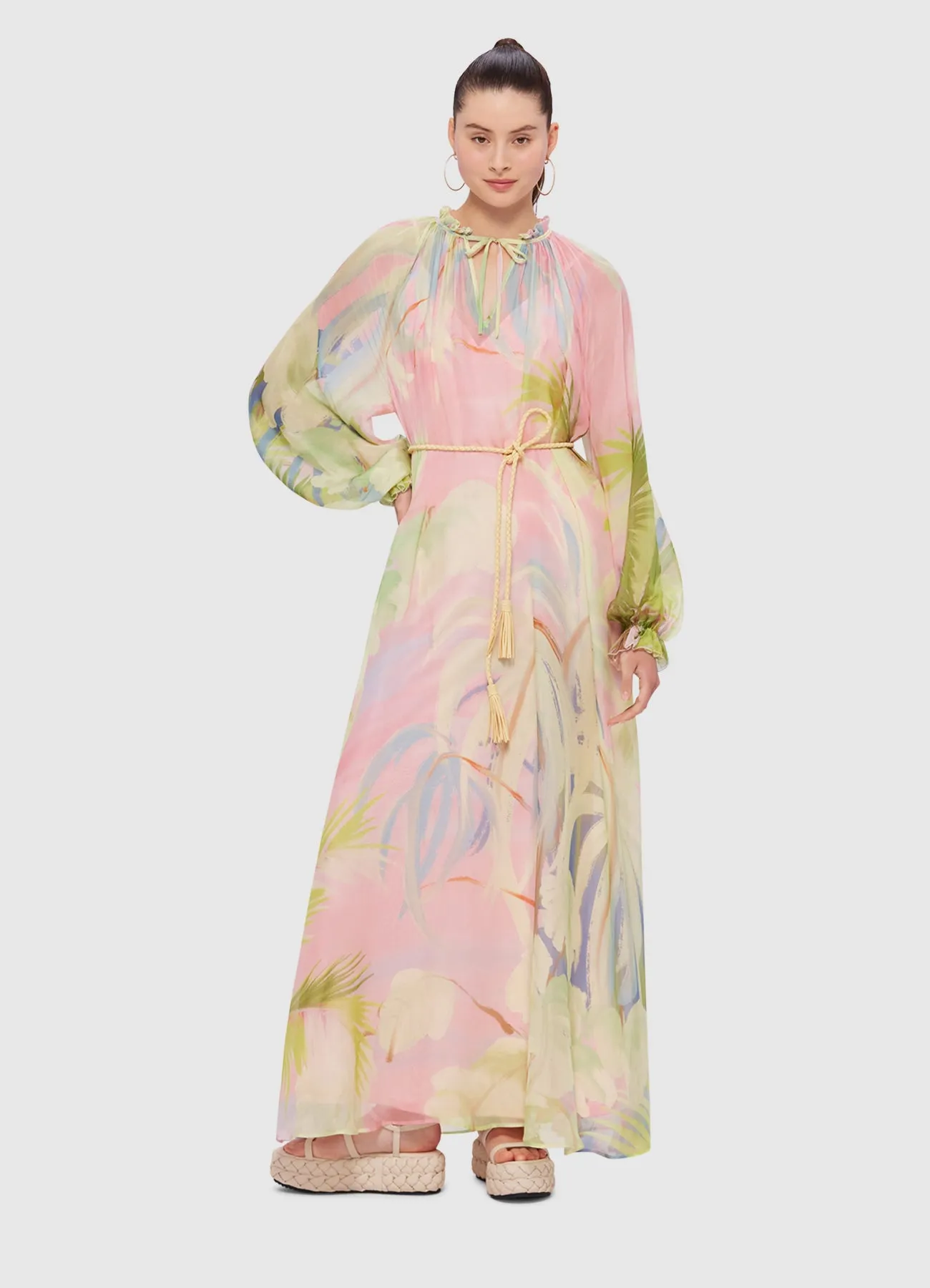 Leo Lin Alana Kaftan Maxi - Dreamscape Print