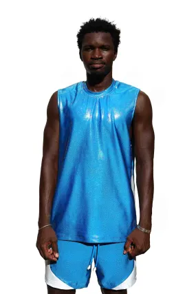 Mens Cut Off Tank Top - Neptune