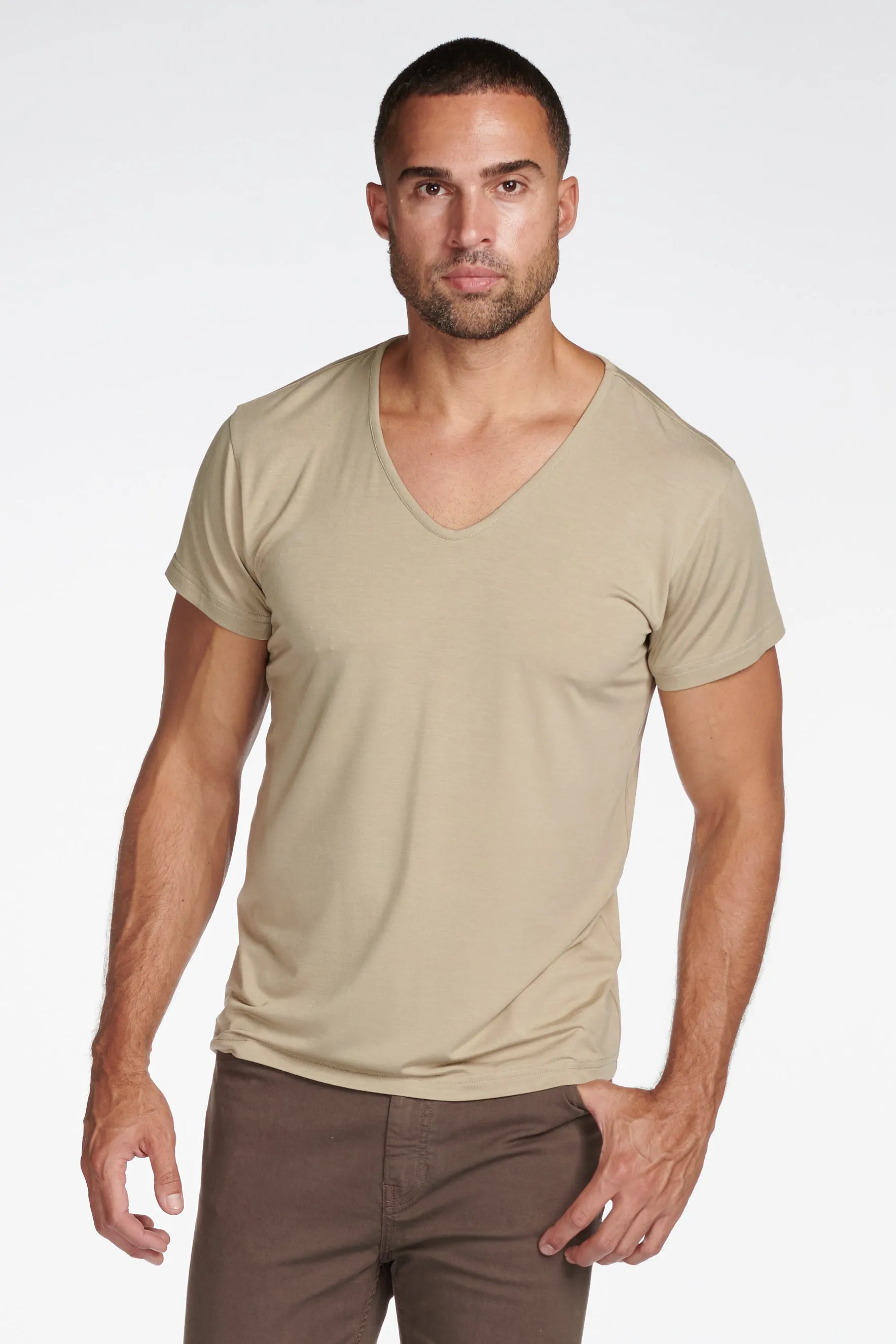 Men's Modal V-Neck Tee