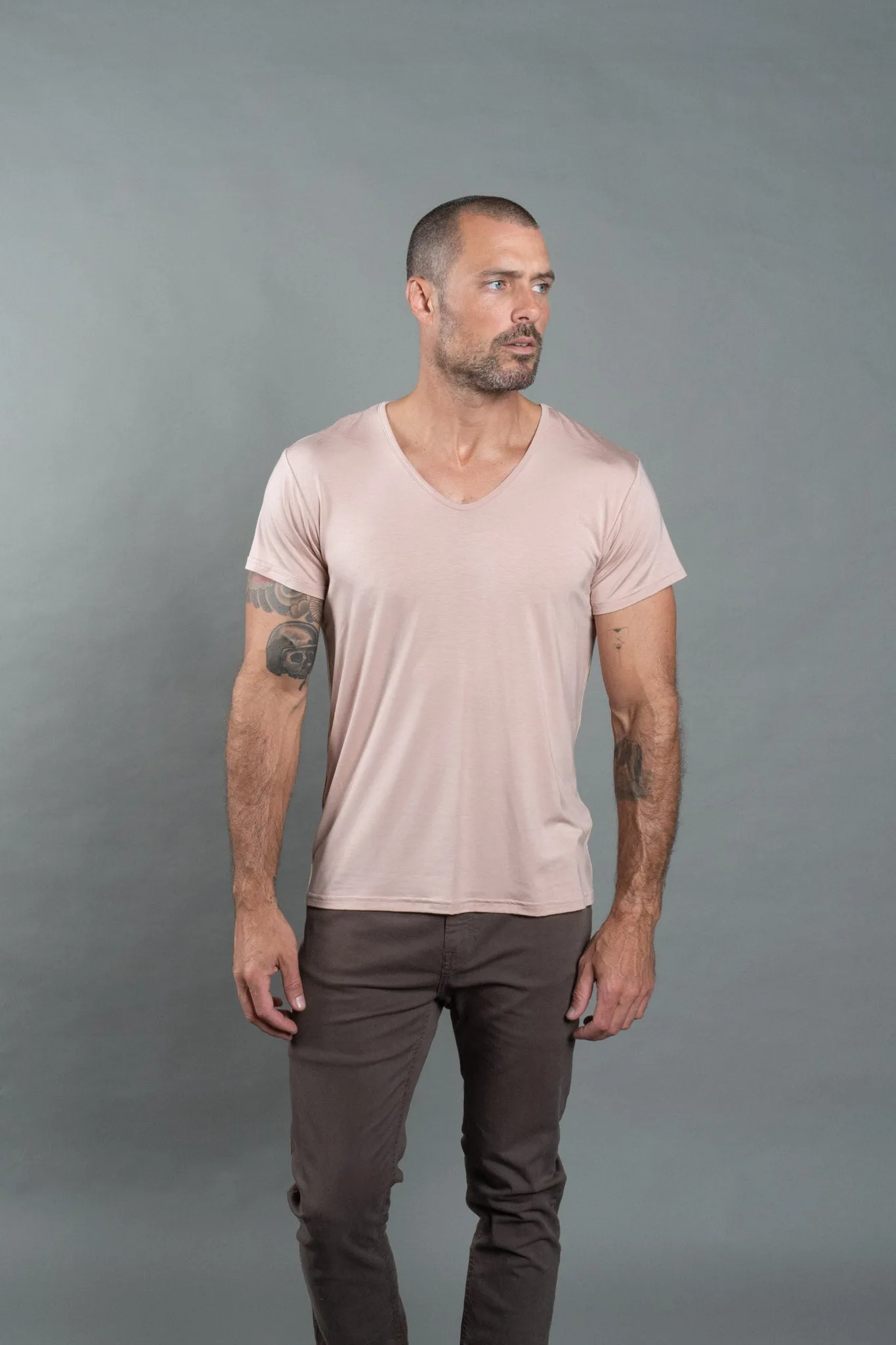 Men's Modal V-Neck Tee