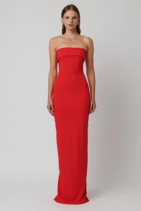 Monroe Gown - Cherry Red