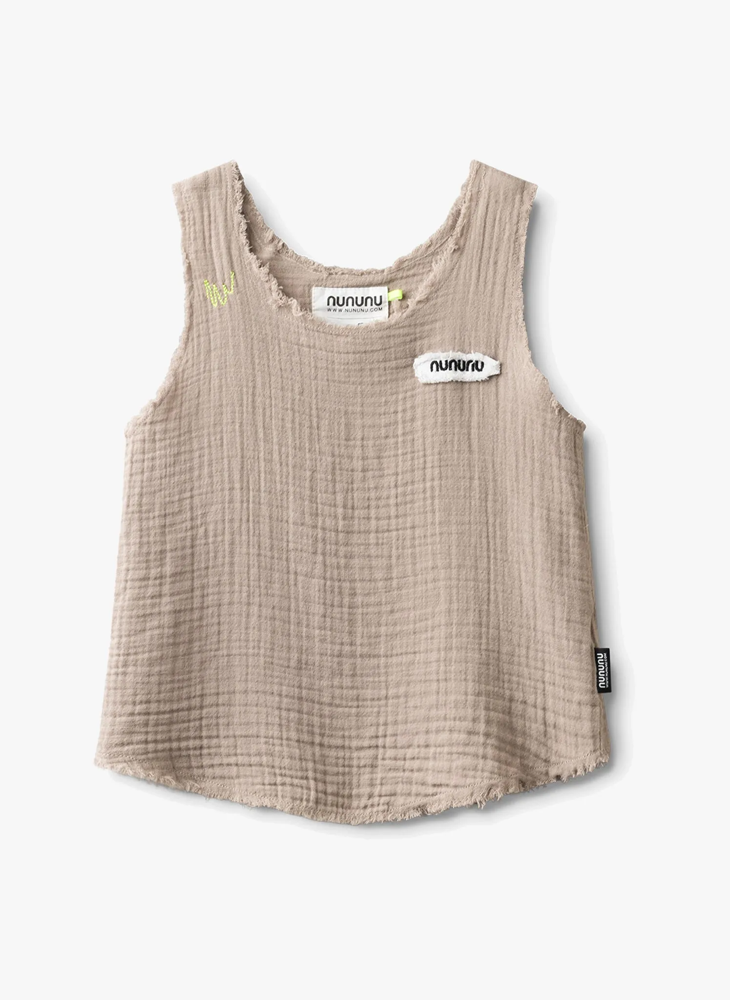 NUNUNU Muslin Tank Top