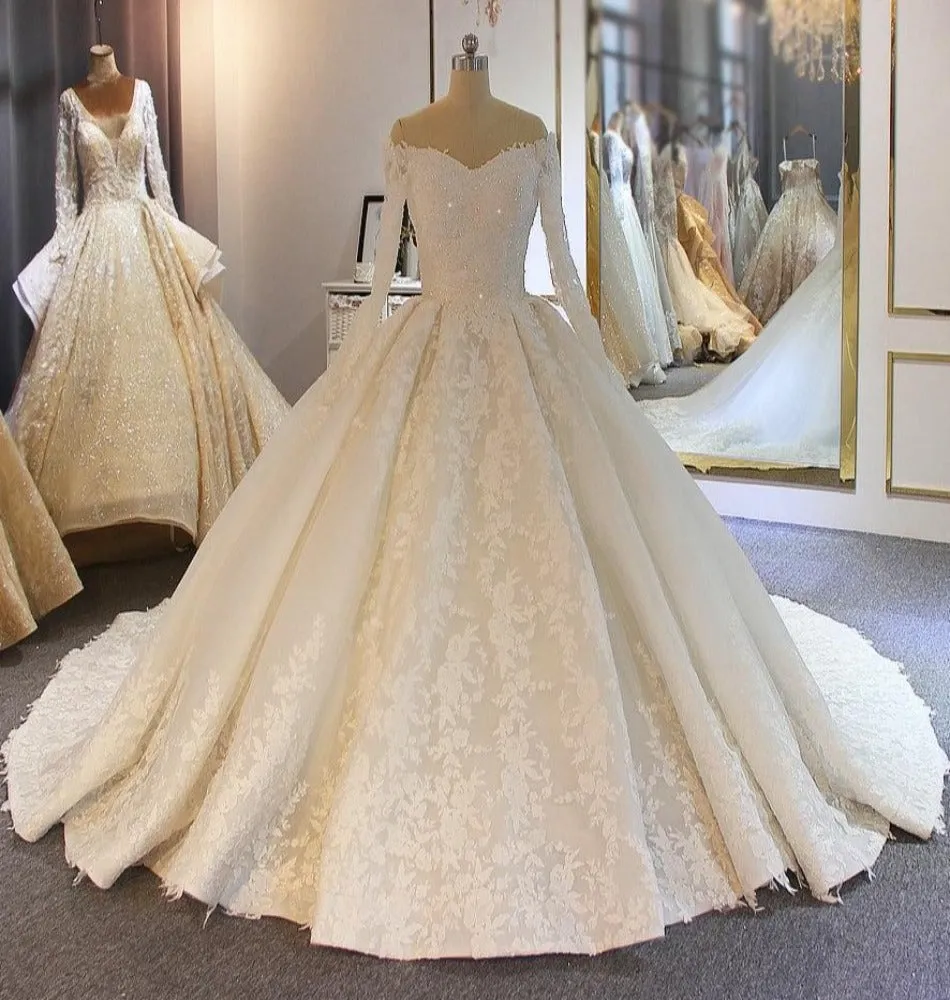 Off The Shoulder Wedding Dress