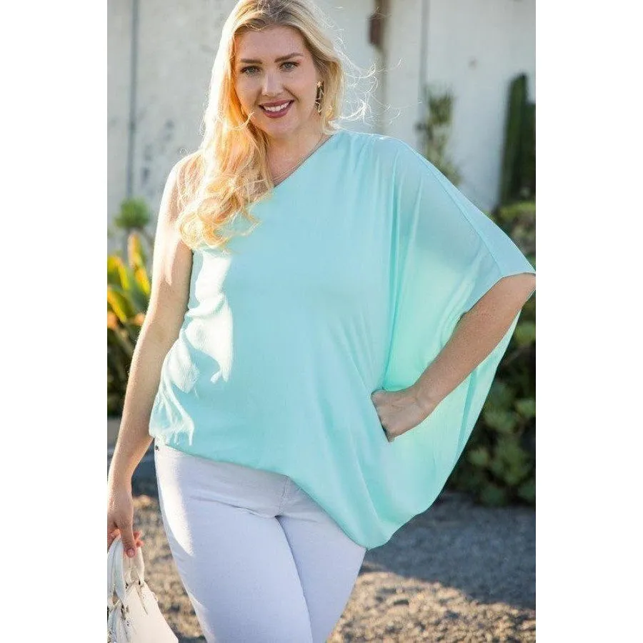 One Shoulder Long Sleeve Unbalance Top