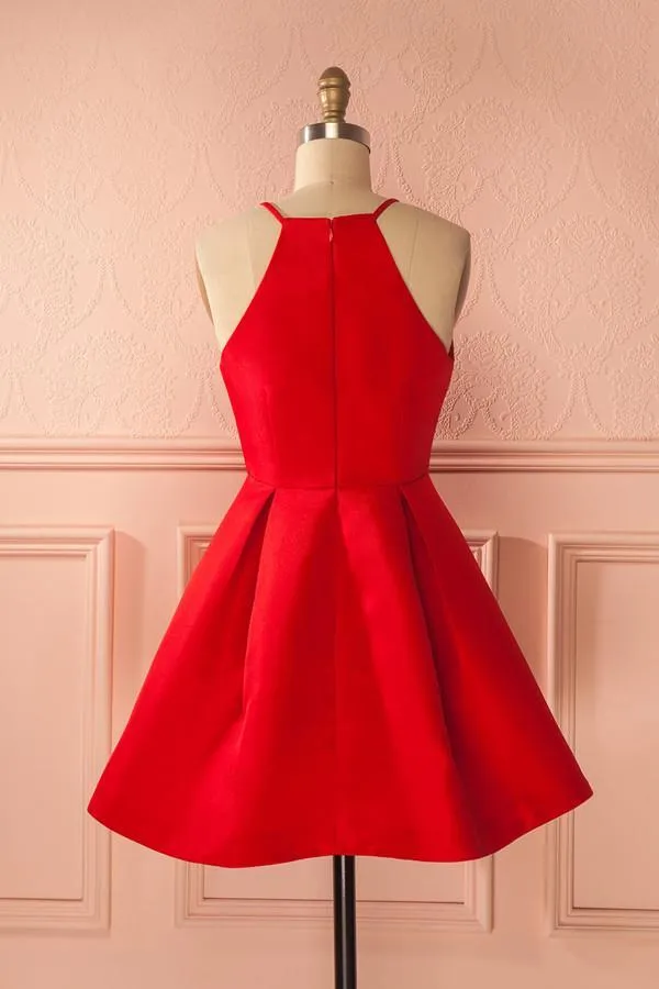 Red Homecoming dress Cheap Party Homecoming Dress ER040