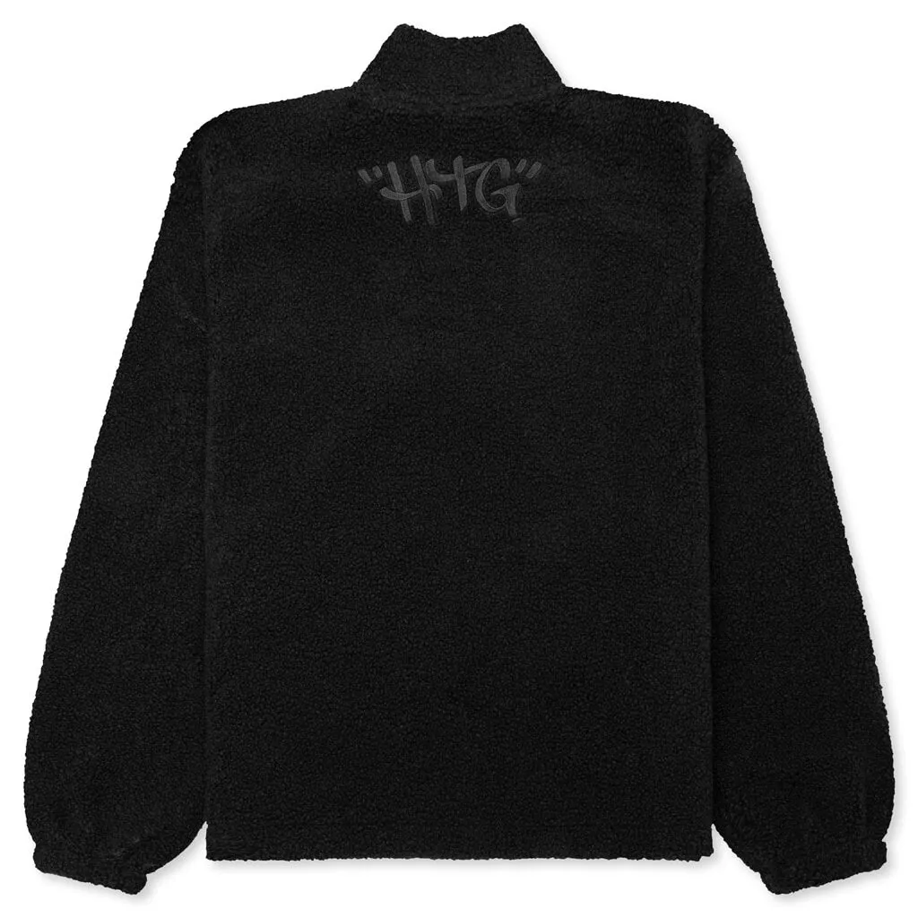 Script Sherpa Pullover - Black