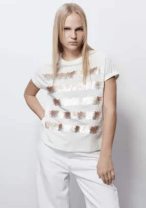 Sequined degradé top