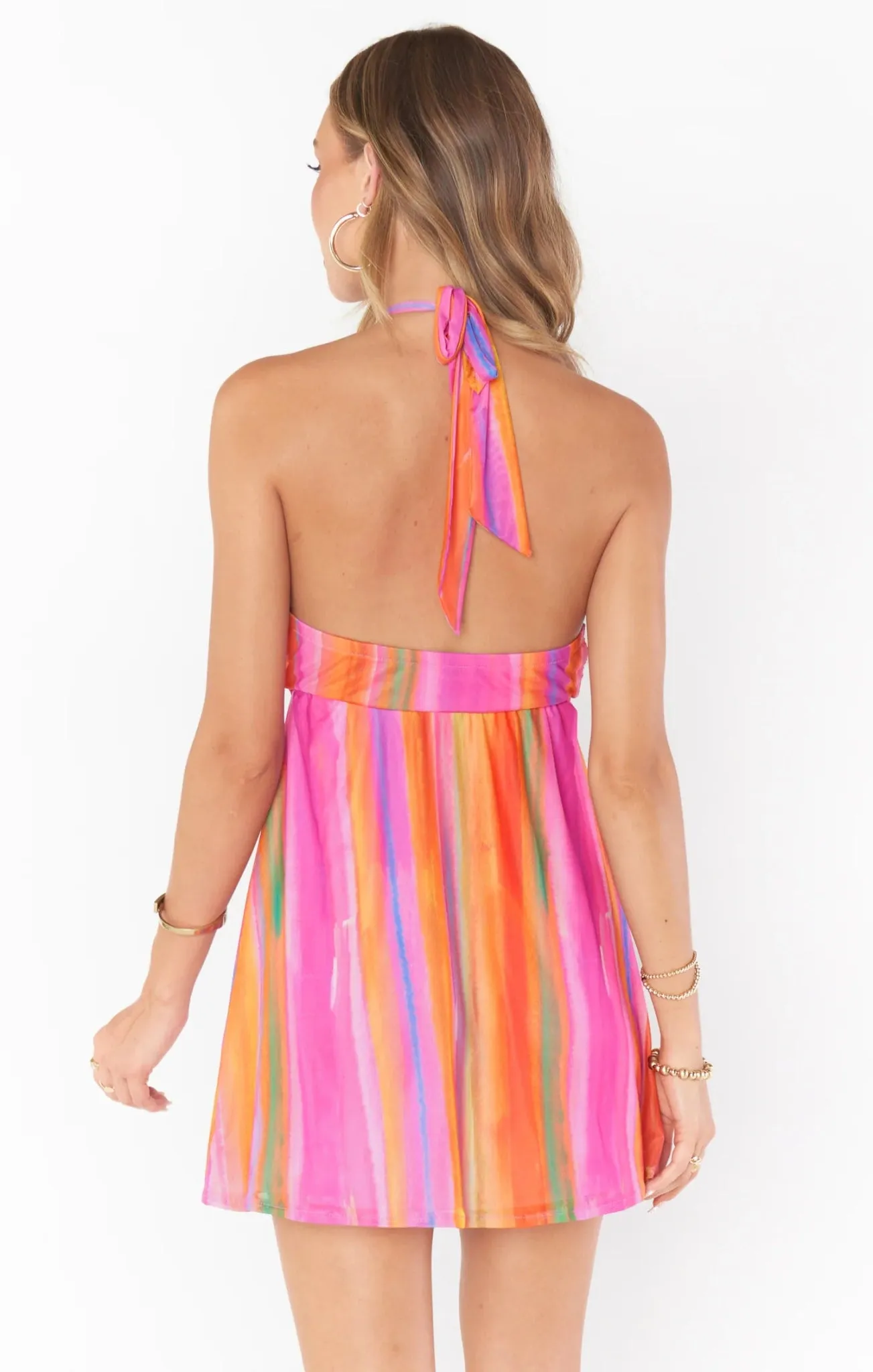 Show Me Your Mumu Zappa Rainbow Mini Dress