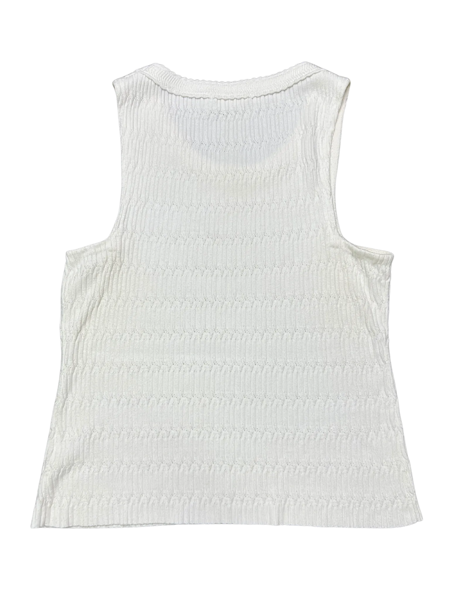 Size 16 - Ruby White Textured Knit Tank Top