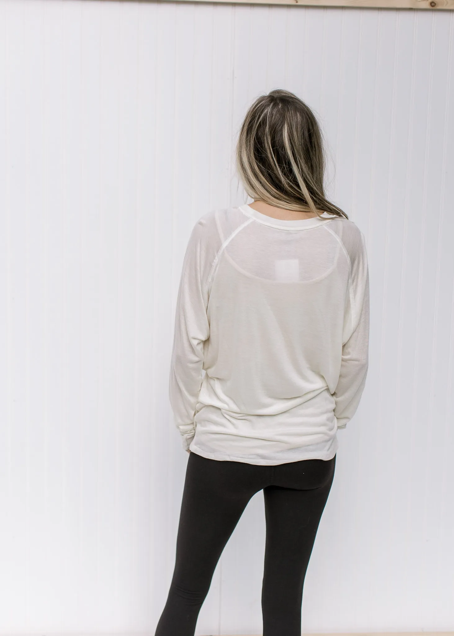 Soft Athleisure Top in cream