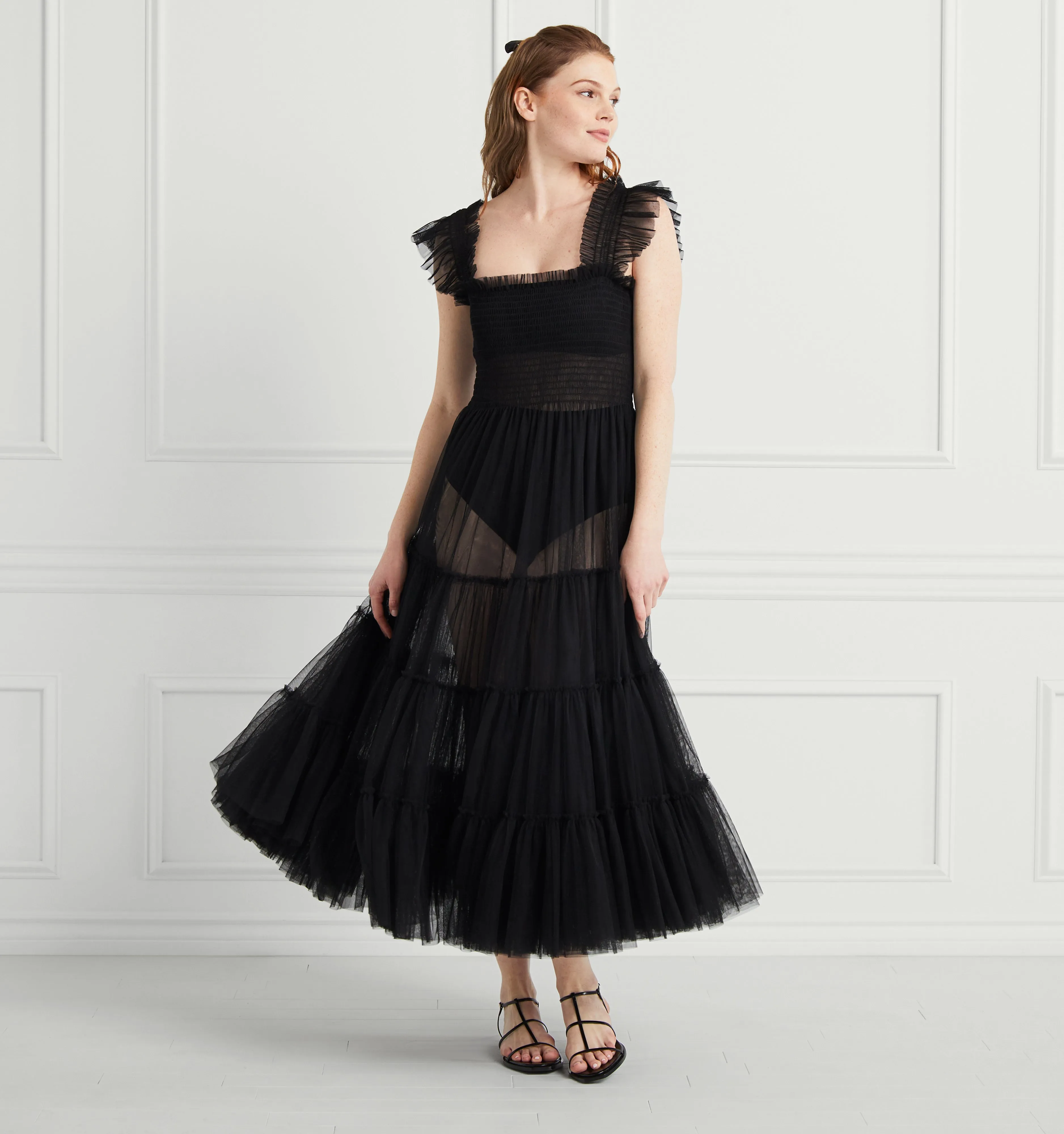 The Tulle Ellie Nap Dress - Black Tulle